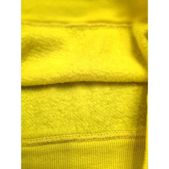 Vintage 60's Raglan Creslan Sunshine Yellow Sweatshirt Small Short Sleeve USA - Picture 5 of 6